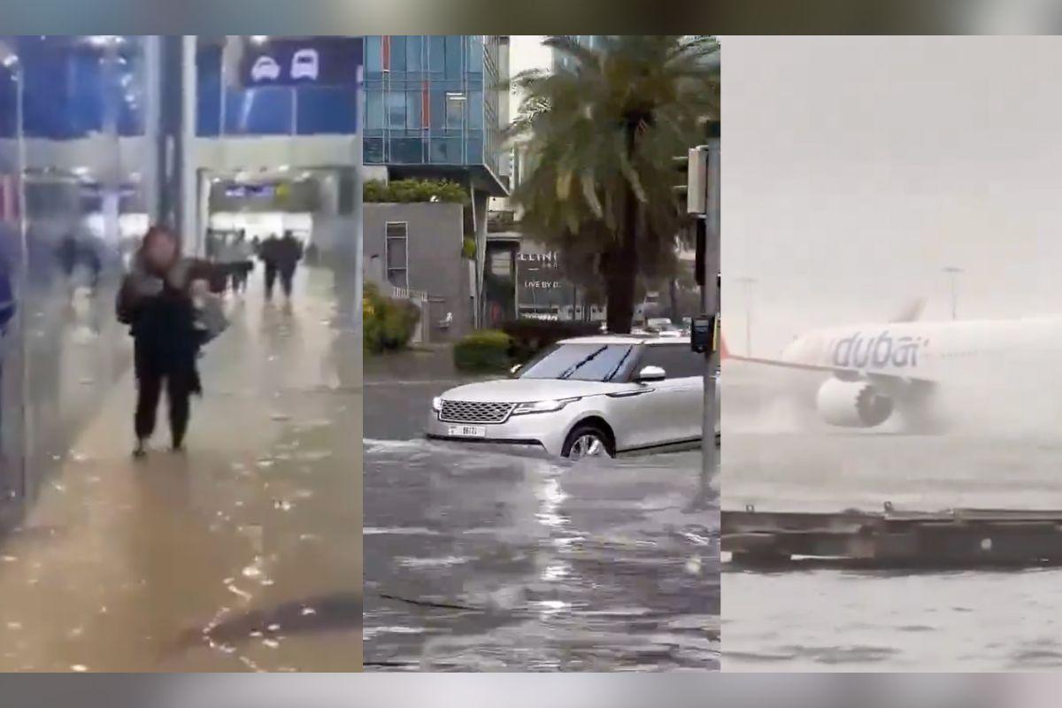 Lluvias y vientos intensos obligan a cancelar vuelos en Emiratos Árabes