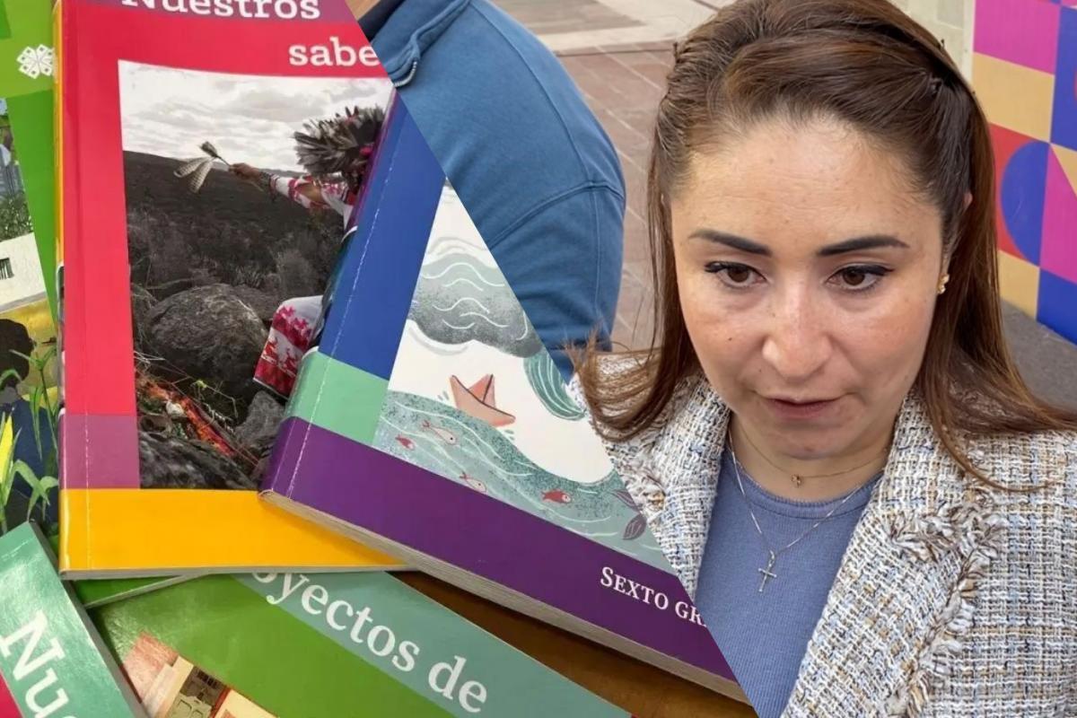 Nuevos libros de texto y Paloma Amézquita, diputada del PAN.