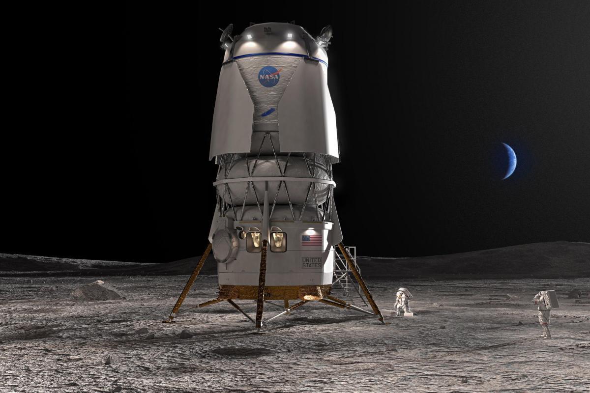 Blue Origin, de Jeff Bezos, elegida por la NASA para desarrollar sistema de aterrizaje lunar en misión Artemis